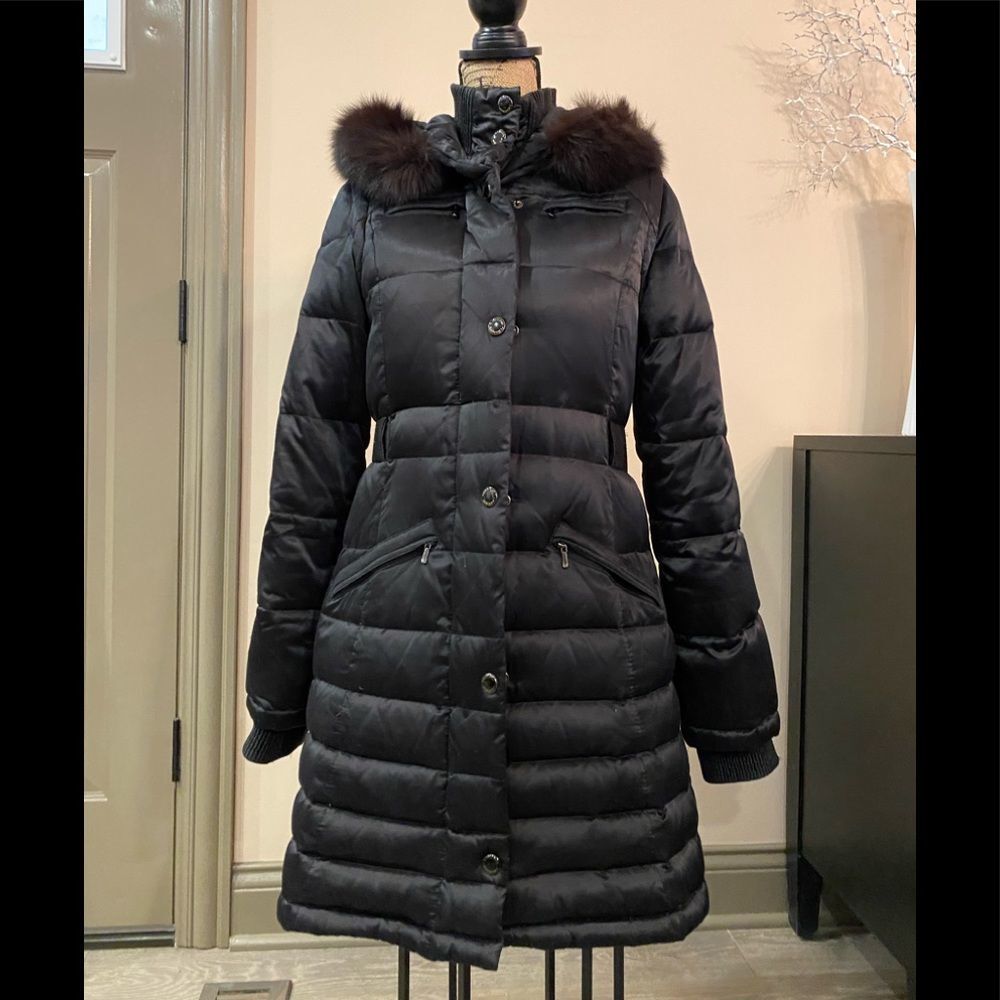 LAST CHANCE 1 Madison down puffer coat with fox fur - Picture 5 of 9